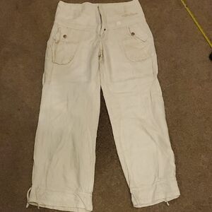 Linen Blend Apple Bottom Pants